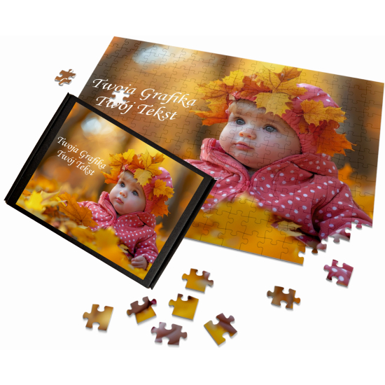 Puzzle Foto z Dowolnym Nadrukiem Zdjęciem Napisem Grafiką Logo A4 35 el